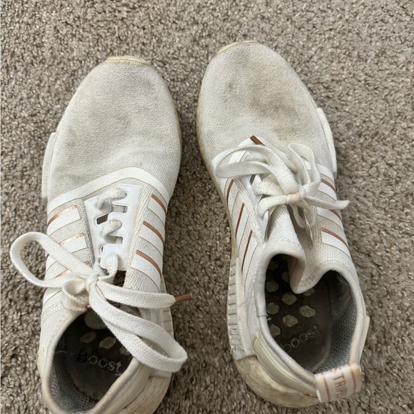 Adidas Women’s NMD R1 White and Rose Gold - Picture 1 of 6